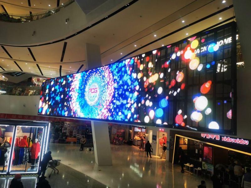 P3.9-7.8 Super HD Shopping Mall Indoor Glass Decoration Window Wall Transparent LED Display