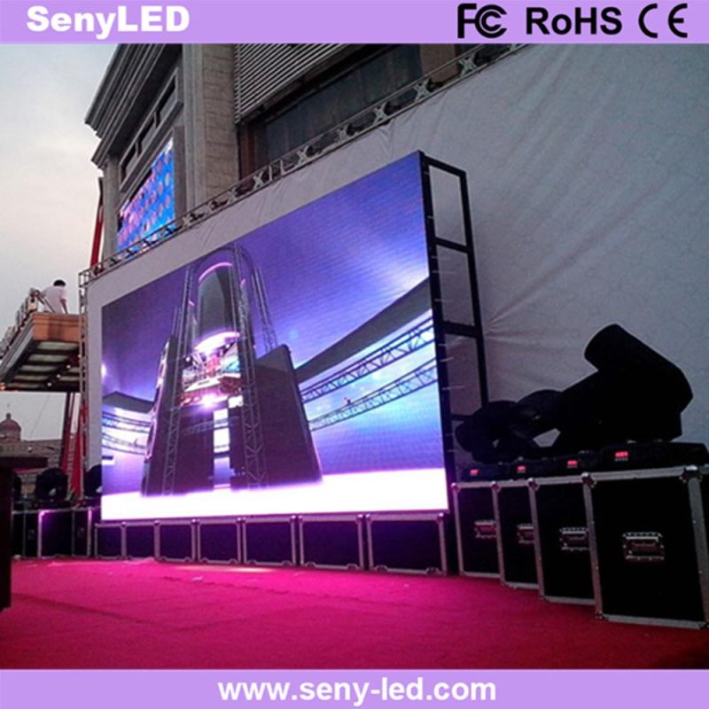 Outdoor Indoor Aluminum Display Board Full Color LED Video Screen for Rental Service Factory