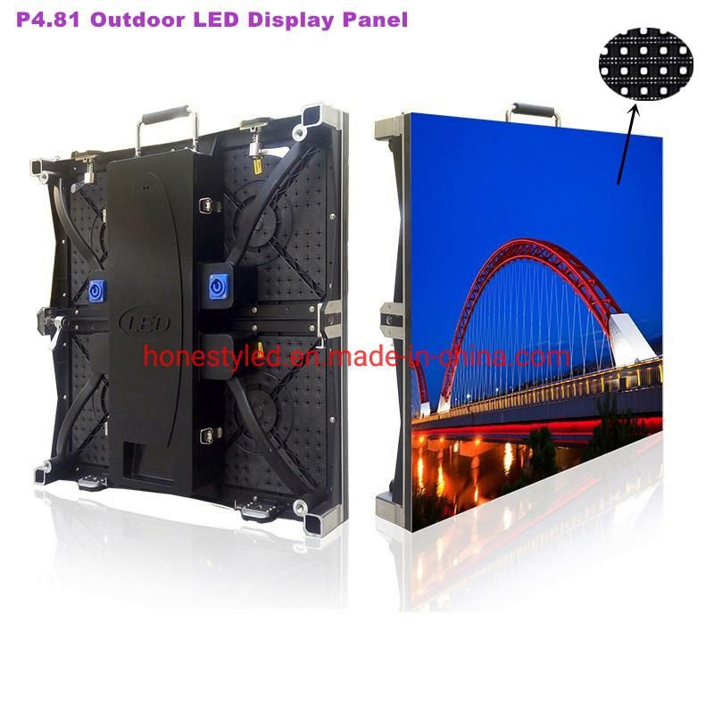 Die-Casting Aluminum Cabinet P4.81 Outdoor LED Screen Rental Waterproof Video Wall LED Display Full Color LED Video Wall