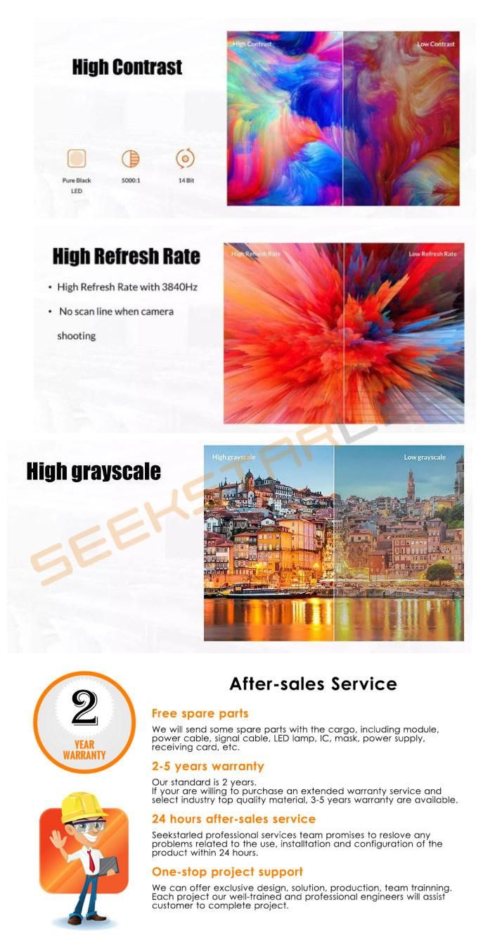 Seamless Splice Indoor LED Display Screen P6 Full Color Video Screen