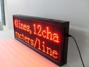 Waterproof Outdoor 10mm LED Moving Message Board for Advertising