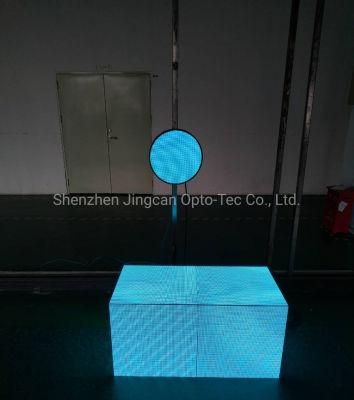 Indoor Full Color P3.91 Screen 90 Degree LED Cube Display