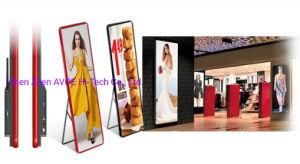 Portable P3mm Floor Stand LED Poster Display Advertising Screen 576*1920mm