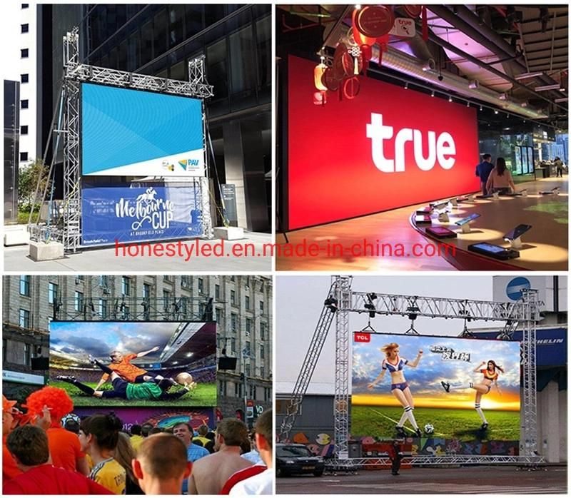 Customized Commercial LED Screen P3.91 Advertising Display Full Color LED Cabinet RGB LED Display Outdoor LED Sign for Rental