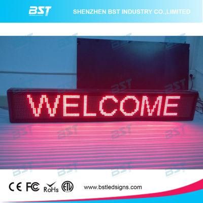 P10 Red Color Semi-Outdoor LED Moving Message Display