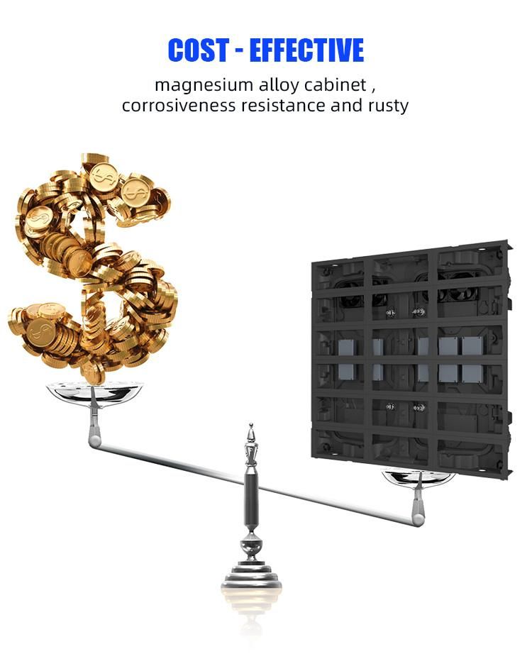 400000pixel/M^2 400W/M^2 Fws Cardboard, Wooden Carton, Flight Case Electronic LED Display