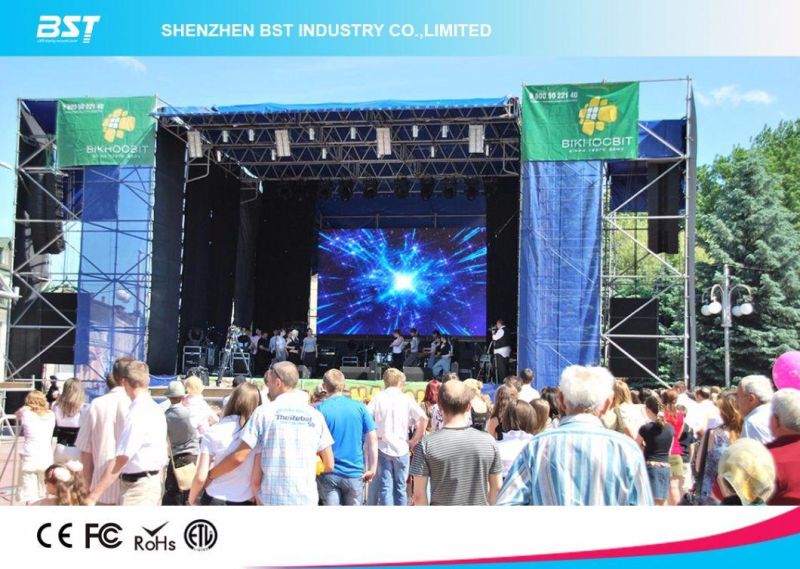 SMD Outdoor Stage Rental LED Video Wall Screen 1r1g1b Aluminium Die Casting Ultra Light HD P6.25