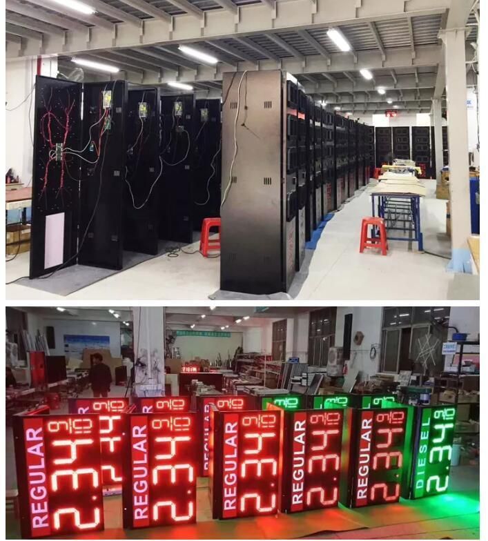 Factory Price Gas Station Price Sign Board 4 Digital Number LED Display Sign Board LED Number Sign