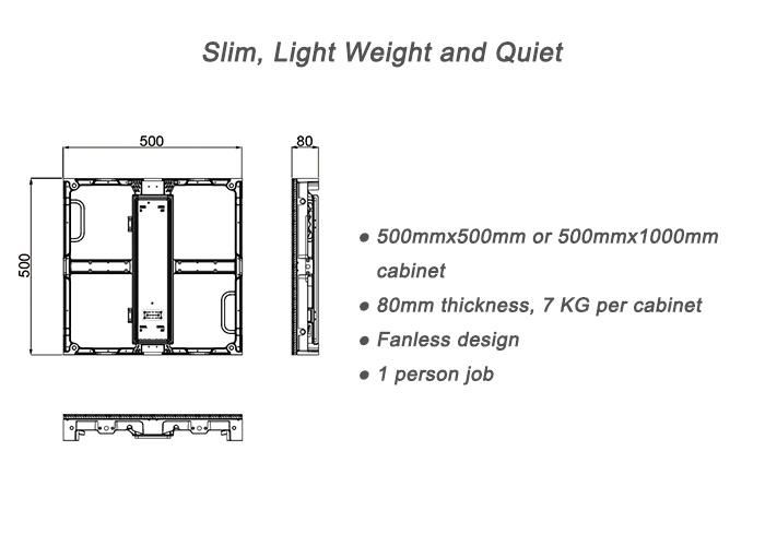 1920Hz P4.81 Module Outdoor Hanging LED Display Screen for Rental