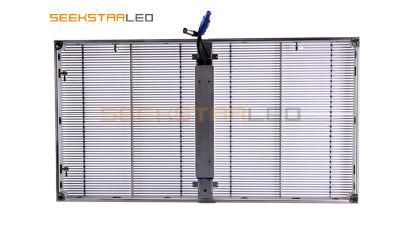 Indoor Transparent Store Window 3.91-7.81mm LED Display Module Full Color LED Display Screen