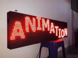 P10 DIP Single Red Waterproof LED Text Signboard 1280X320mm