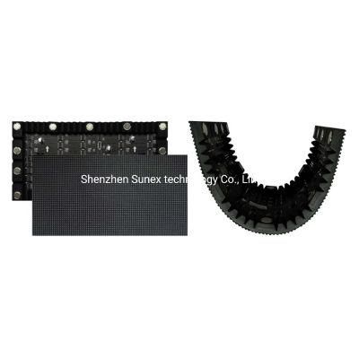 WiFi HD Curved LED Screen P2 P2.5 P4 Indoor Full Color Flexible Customized Soft Interactive LED Screens Display Module