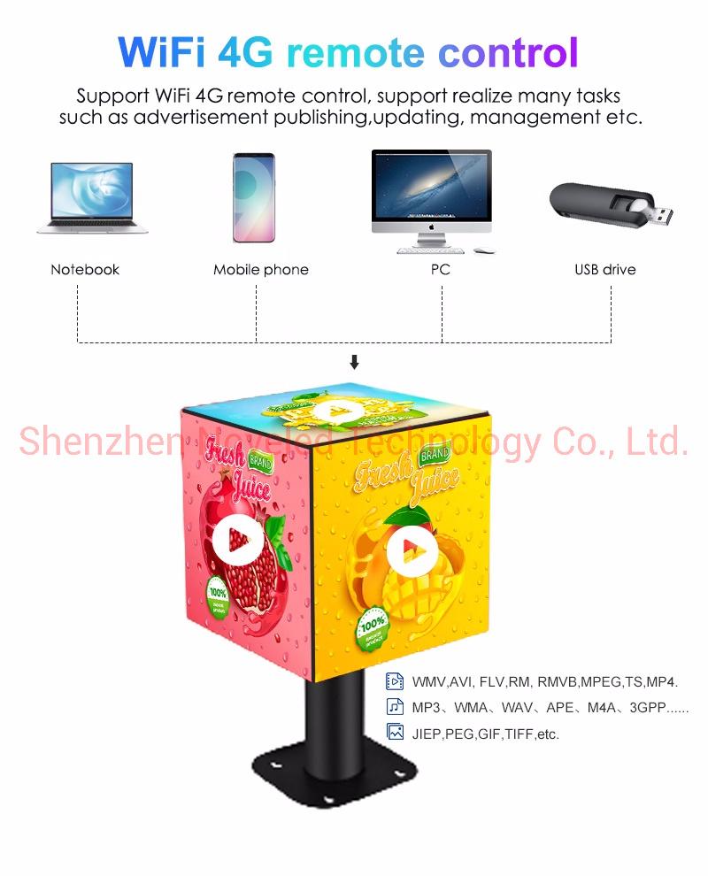 P2.5 /P3.91 Indoor Outdoor Creative Magic Cube Cuboid Square LED Display Screen Panel for Retail Store Shop Logo Advertising