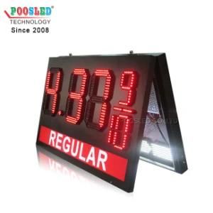 Hot Sale LED Gas Station Pylon Sign 7 Segment Electronic Billboard Board 7 Segment Electronic Display Signage