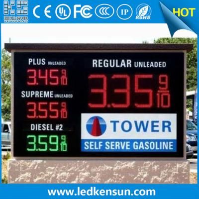 White/Red/Green LED Price Display 8&quot; Gas Station LED Gas Price Sign