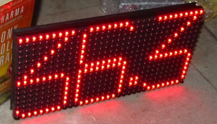 P10 Outdoor Single Color Red Waterproof Graphic LED Module Text Message Sign