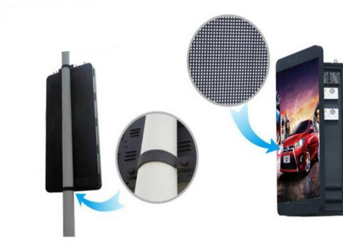 Nationstar High Quality Outdoor LED Display P4 Street Light Pole Screen