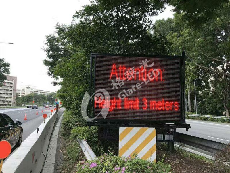 LED Variable Message Signs /P10 Overheight Overweight Vehicle Detection LED Signs