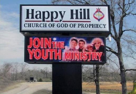 Double Side LED Display P4.81 Outdoor Front Service LED Screen for Church