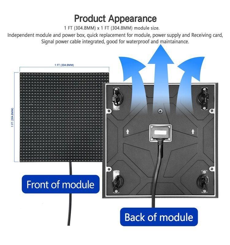 Outdoor Front Maintenance Energy Saving LED Display