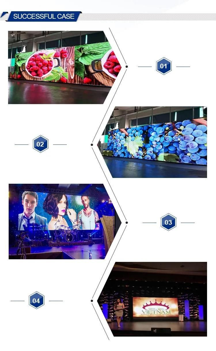 High Resolution P3.91 3mm Indoor Outdoor LED Display Screen Video Wall Panel 500X500mm Price Outdoor LED Display