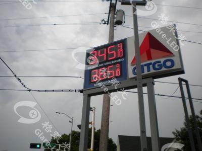 Factory Direct Full Scale Outdoor LED Digital Gas Station Sign Board for Petrol Station Gas Price Display 8~32 Inch