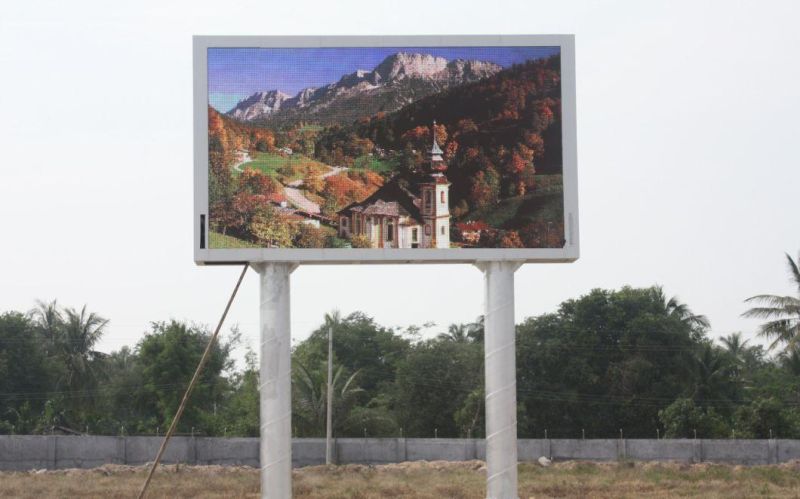 P20mm Outdoor LED Screen Double-Colun for Fixed Advertising