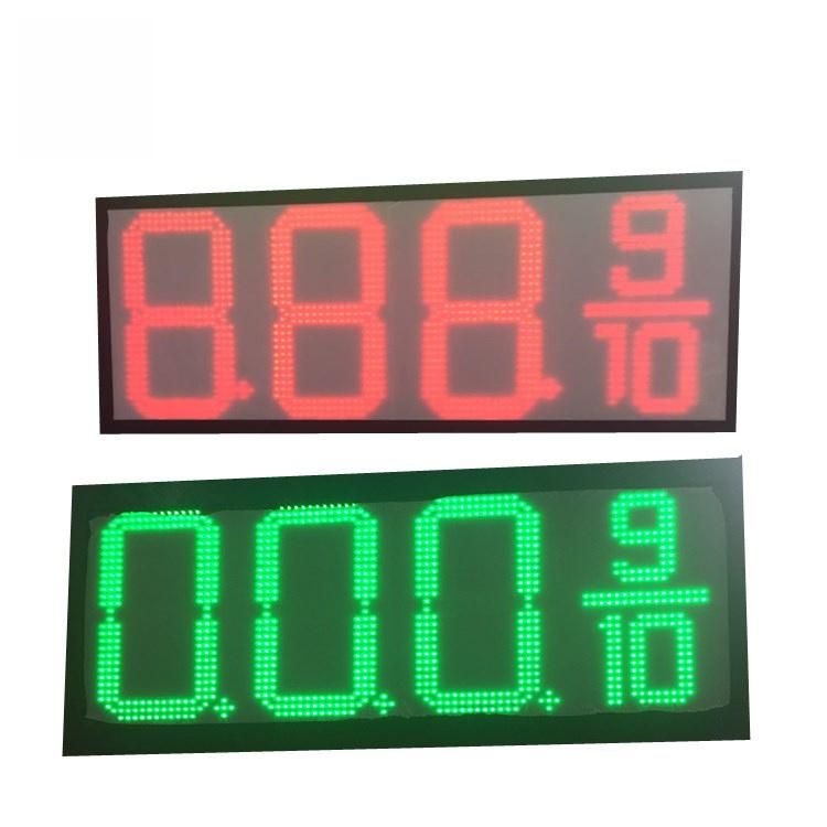 High Brightness 8/12/16/24 Inch Single Color LED Gas Price Sign