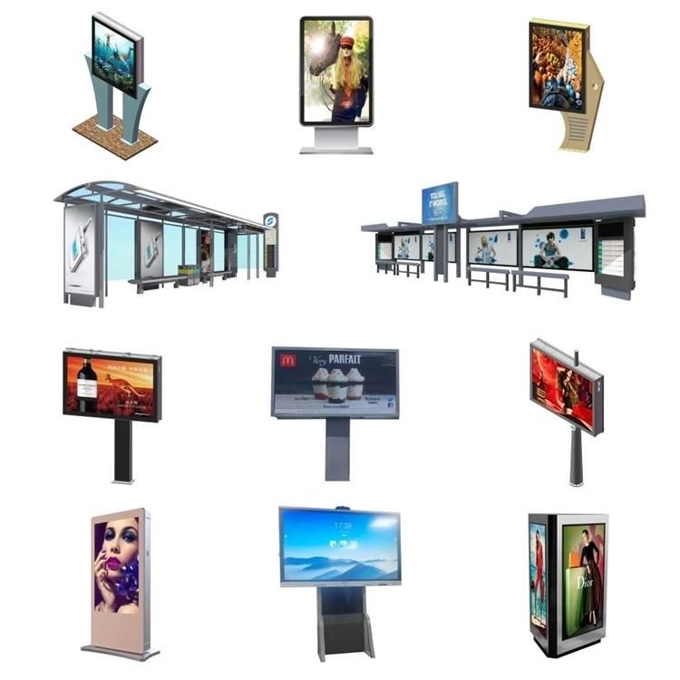 Outdoor Floor Standing LED Screen Mupi Light Box