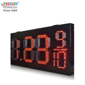 Outdoor LED Gas Station Price Display 8.88910 7 Segment LED Gas Price Sign Display