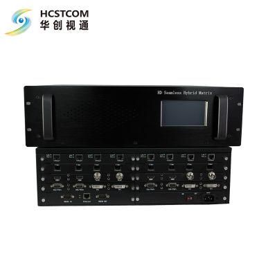 Seamless Mixed Video Matrix Switcher with Video Wall Processor Function