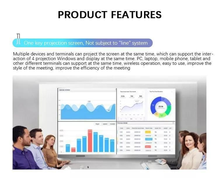 Smart Touch Conference All-in-One P1.25 P1.53 P1.667 P1.86 P2 P2.5 LED Displays Advertising Machine