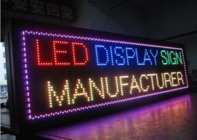 128X16cm P10 DIP Multi Color Digital LED Display Board with Controller