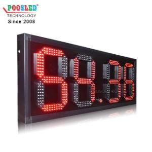 Waterproof 12 Inch Red Color 88.88 LED Gas Price Sign for Gas Station
