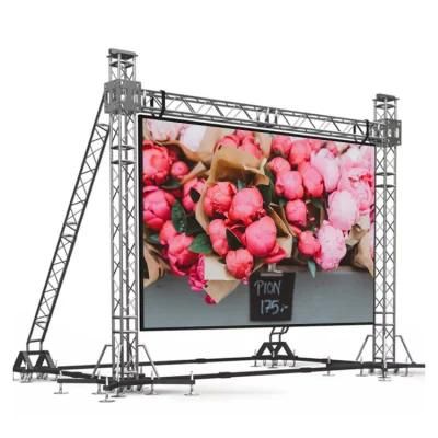 P4.81 SMD Full Colour Stage Rental Usage Curved LED Screen Background Screen Wall Panel