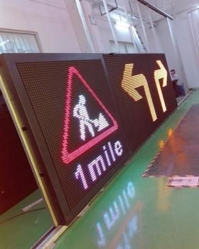 P16 Full Color Traffic Safety Outdoor Waterproof Panel Display Sign Board LED Variable Message Sign