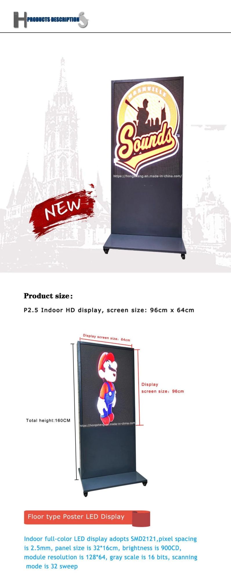 Shop Door LED Display Screen Different Color Rolling Information LED Programmable Flexible Billboard Advertising Sign