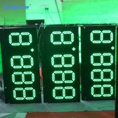 High Quality Low Price Gas Price Double LED Display Digital Price Board for Gas Station Pylon Sign