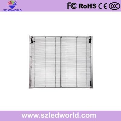Transparent LED Wall Indoor Screen Behind The Glass for Advertising