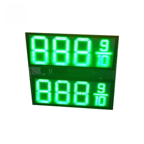 High Brightness 8/12/16/24 Inch Dual Color LED Gas Price Sign