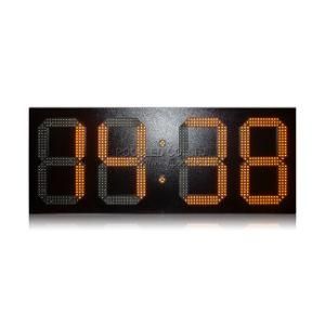 Outdoor 7 Segment Digit Number Wall Clock Sign LED Clock Time Board Display Time and Temp Sign