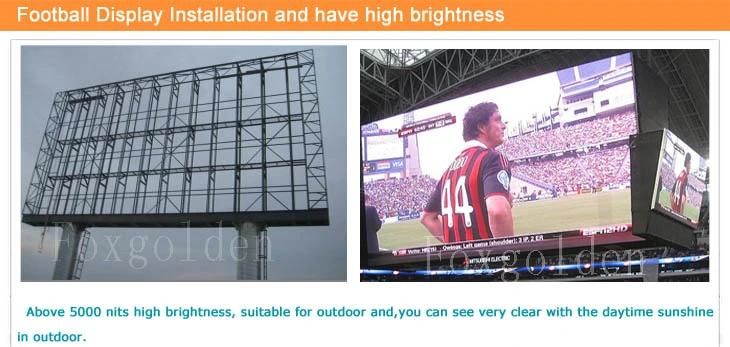 P10 Electronic Outdoor LED Billboard Display for TV Wall