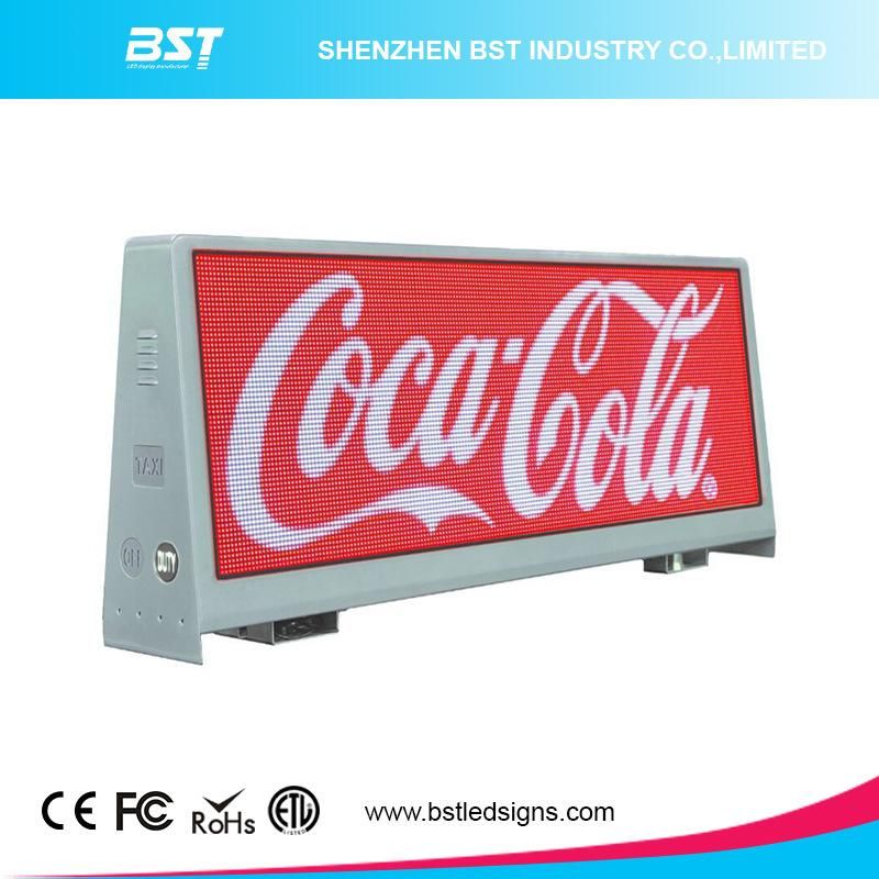 China Factory Supply P5 High Brightness Taxi Top LED Display Screen