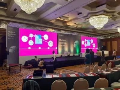 Front Panel Wall Installation Indoor LED Display Screen P3 Pixel Pitch