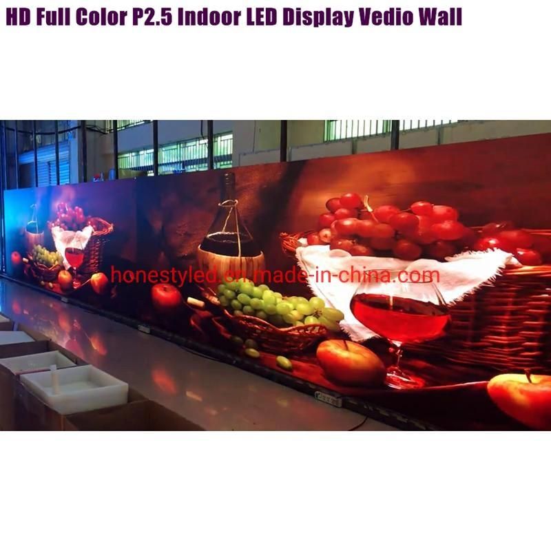 Shenzhen Factory Indoor LED Display P2.5 Advertising LED Display Screen Full Color LED Panel LED Video Wall