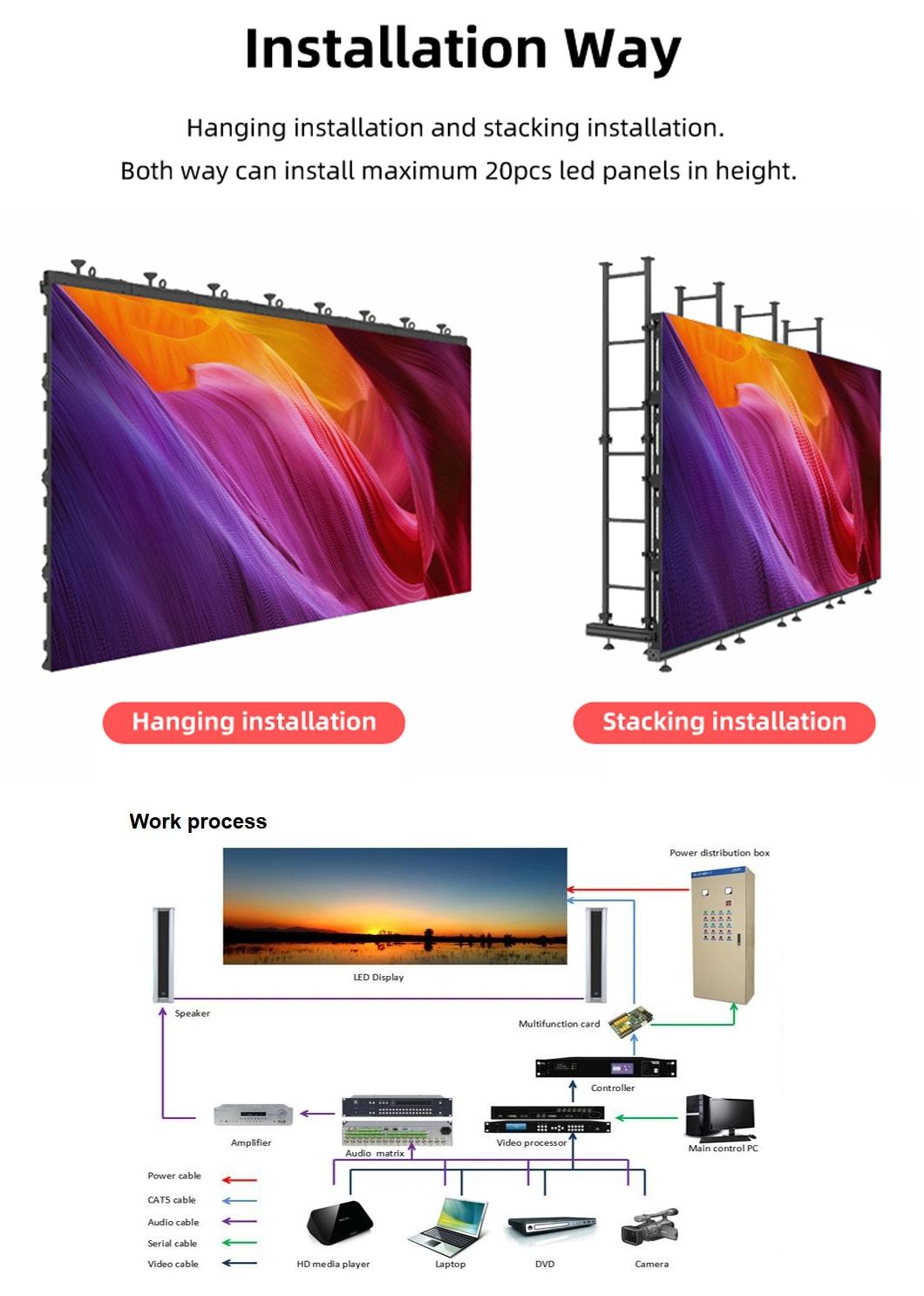 Make P10p4.81p3.91 Indoor and Outdoor LED Full-Color TV Advertising Display