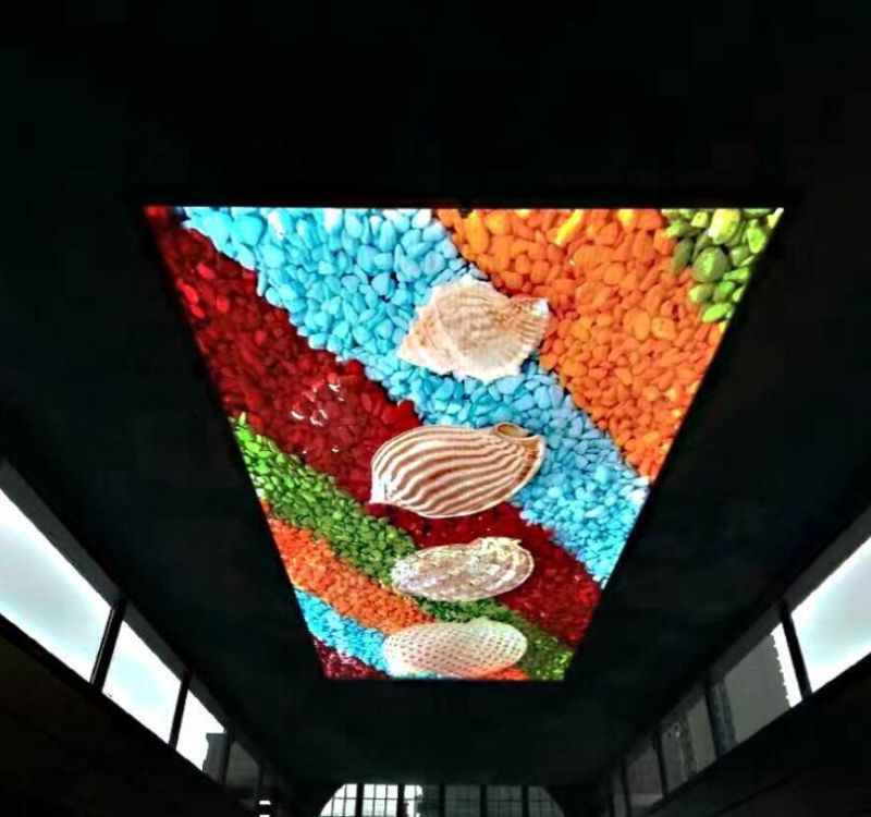 Ceiling Hanging Light Weight LED Display/LED Sky Screen/Big LED Screen