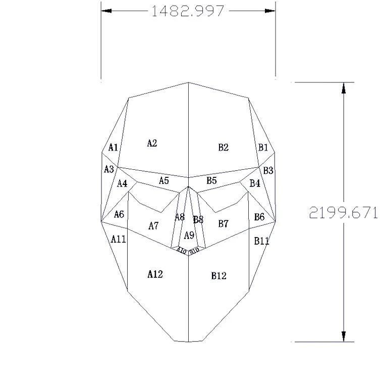 Indoor LED Display Customized Facial Makeup LED Mask High Definition LED Video Display