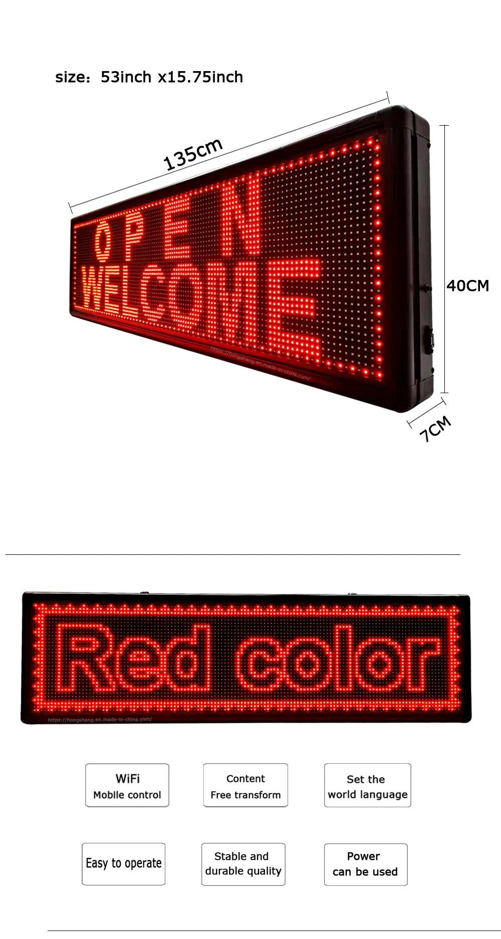 Outdoor Red LED Display Board Commercial Advertising Screen