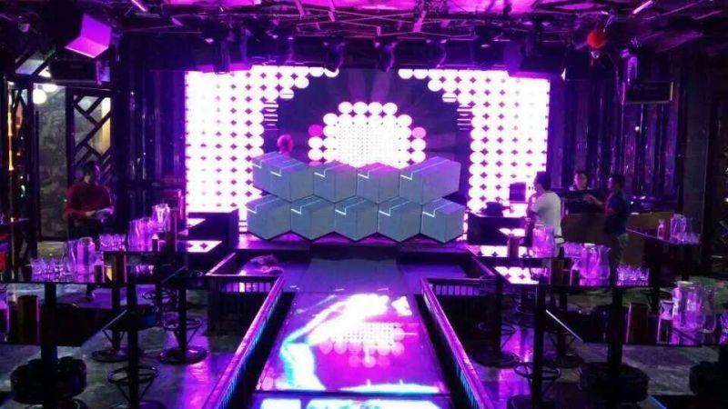 Top Quality Flexible Irregular Display Mixer Table Facade LED Nightclub DJ Booth